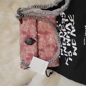 BNWT Kurt Geiger Mini Kensington Rose Fabric $195